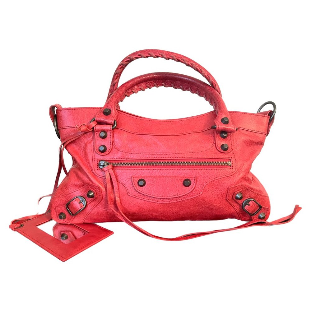 Mint Condition Balenciaga Red Lambskin Bag